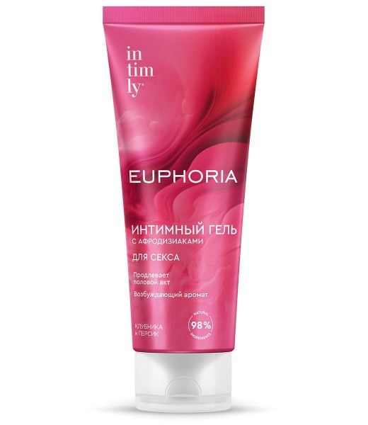 Изображение товара Интимный гель-смазка с афродизиаками Intimly Euphoria Клубника и персик 75мл Интимный гель-смазка с афродизиаками Intimly Euphoria Клубника и персик 75мл фотография