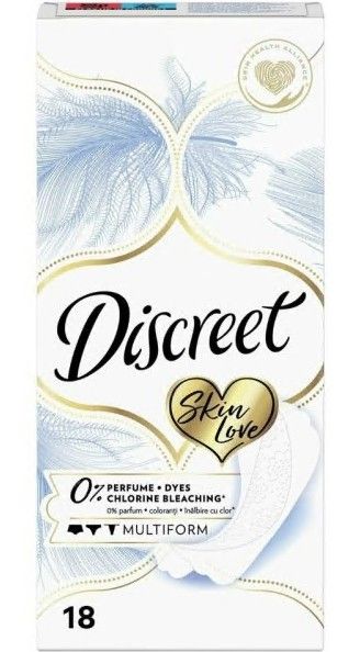 Изображение товара Прокладки на каждый день Discreet Skin Love Multiform №18 Прокладки на каждый день Discreet Skin Love Multiform №18 фотография