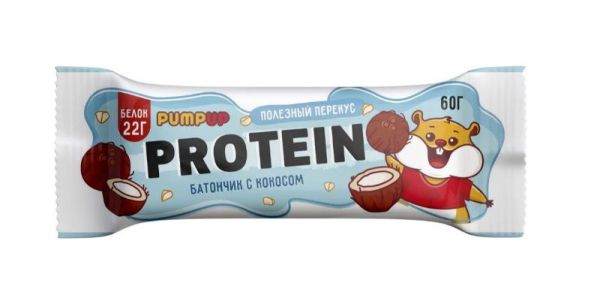 Изображение товара Батончик протеиновый Кокос Pump Up 60г Батончик протеиновый Кокос Pump Up 60г фотография